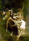 William Bouguereau Nymphs and Satyr.